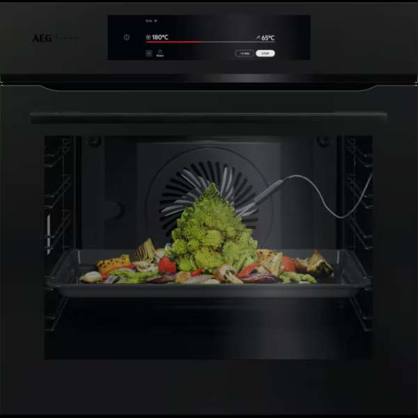 AEG BP9200T 9000 ProAssist, Einbaubackofen, WLAN-fähig, Pyrolytische Selbstreinigung, Matt Black